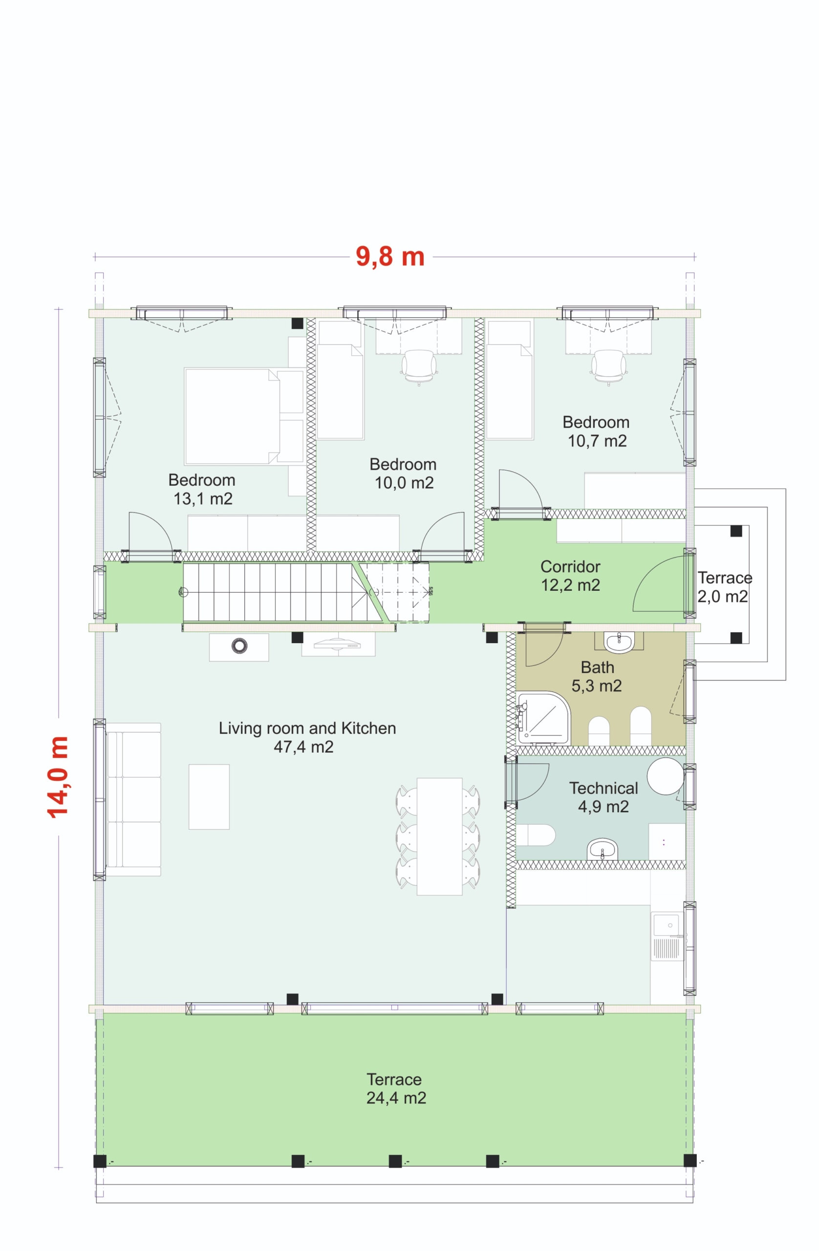 Sirius 170 prizemlje